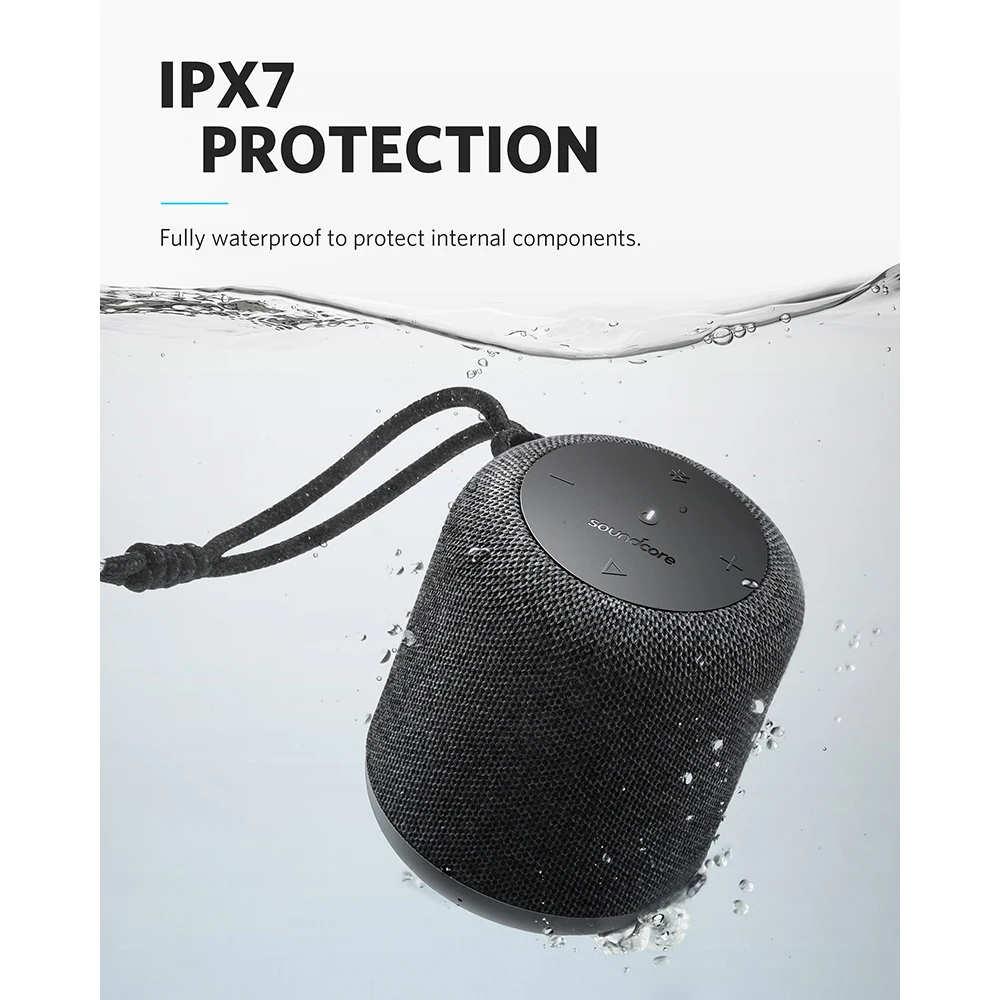  Anker Soundcore Motion Q Portable Bluetooth Speaker 360 Speaker with IPX7 Waterproof Dual 8W Driver