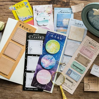 

1 Pcs Vintage Chinese Style Write Memory Paper Sticky Notes Memo Pads Notepad Scrapbooking Stickers Office School Stationery