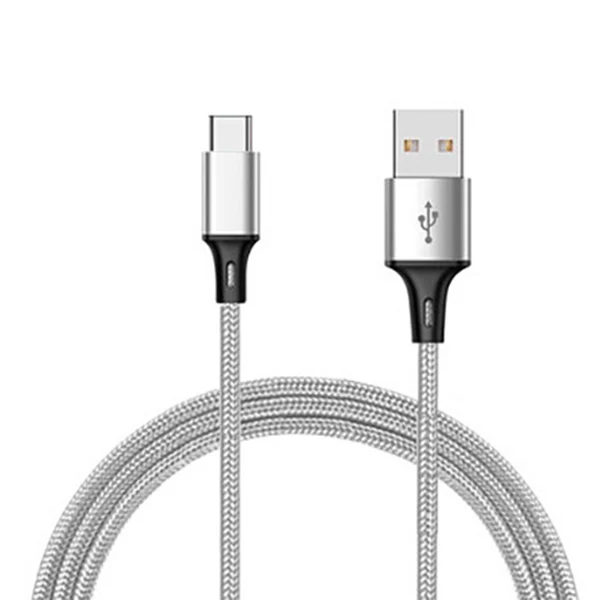 NOHON Тип usb C зарядка кабель синхронизации данных для Xiaomi Mi5 huawei P9 заряд линия для SamSung Gaxaly S8 плюс Примечание 7 заряднеое устройство - Цвет: Серебристый