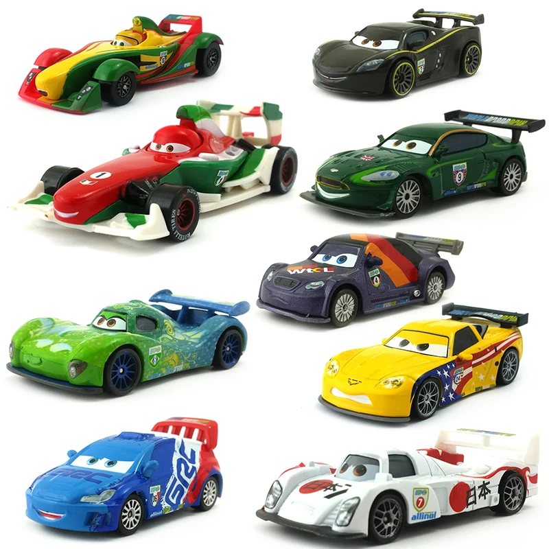 Disney Pixar-Coche de juguete de Metal fundido a presión, coche de juguete de Pixar Cars Racer, de marca suelta, 1:55, nuevo, envío gratis