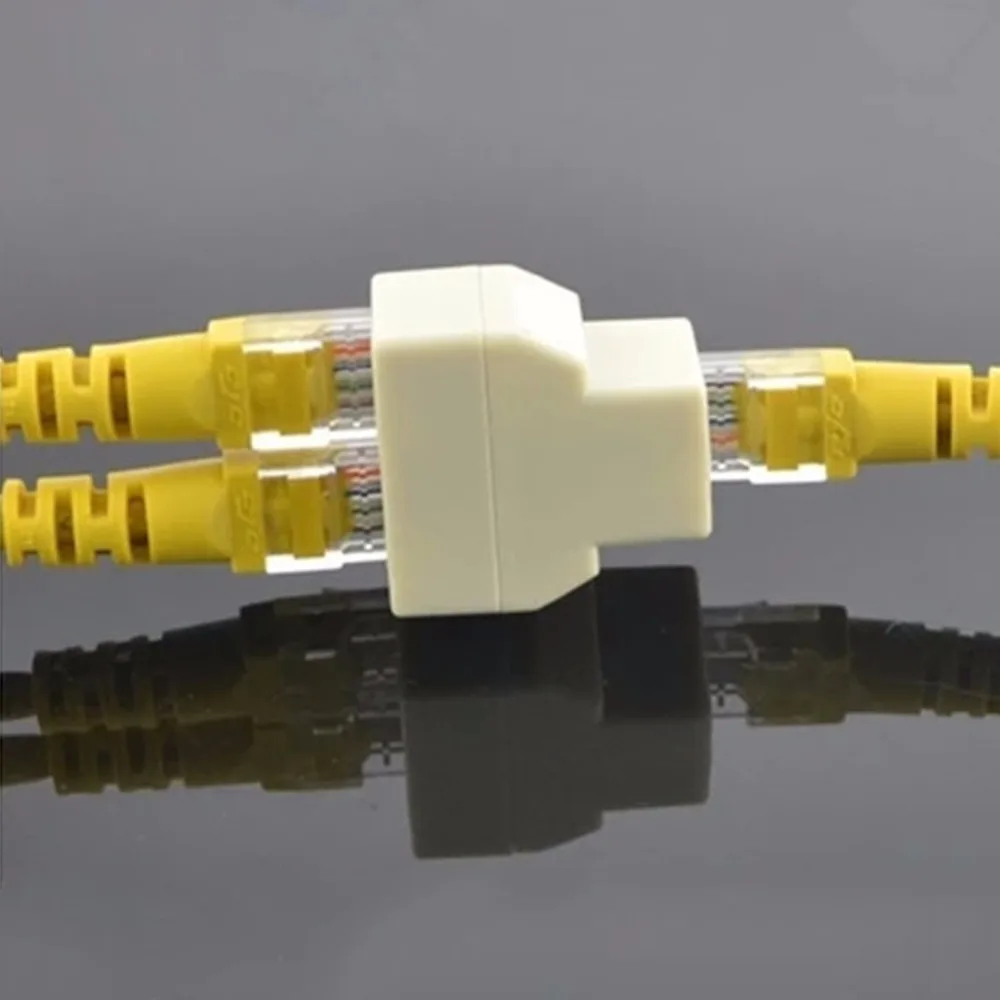 RJ45 CAT5 CAT5E сетевой Ethernet 1to2 коннектор адаптер