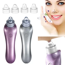 4 сменных головки Blackhead вакуум Удаление пор очиститель акне всасывание очищающее средство для лица Чистый инструмент дропшиппинг