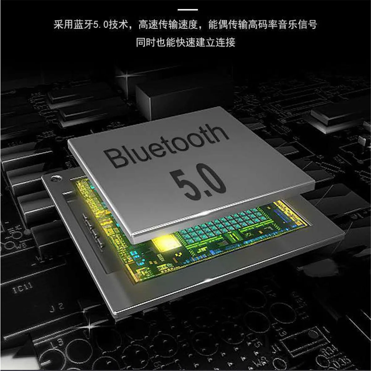 2019 Newest Fashion Wireless Headphones Stereo Bluetooth Headset Noise Cancelling Over Ear With Mic Hot Sale