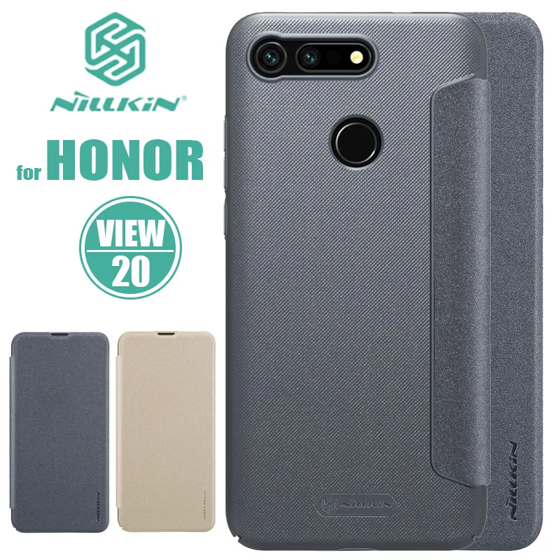 

Huawei Honor View 20 Case NILLKIN Sparkle Luxury Flip Leather Case View20 Back Cover Phone Case for Huawei Honor V20 Nilkin Capa