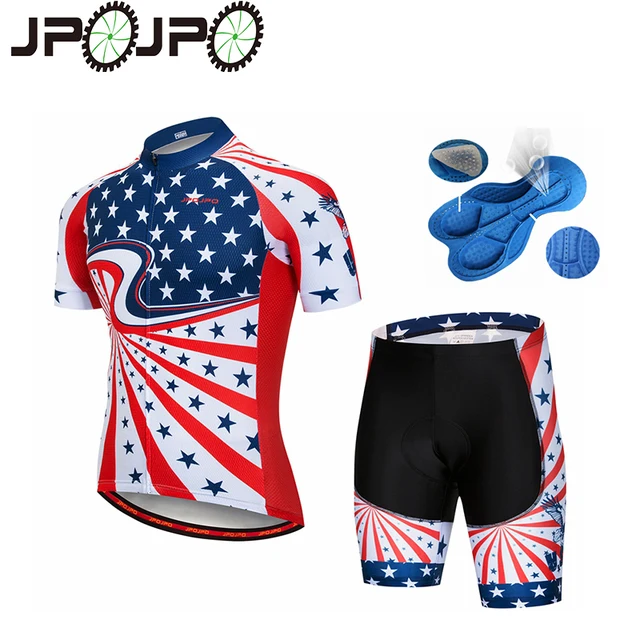 US $26.03 JPOJPO Men Cycling Jersey USA Pro Team Bike Jerseys Cycling Clothing Ropa ciclismo Set Outdoor Spor