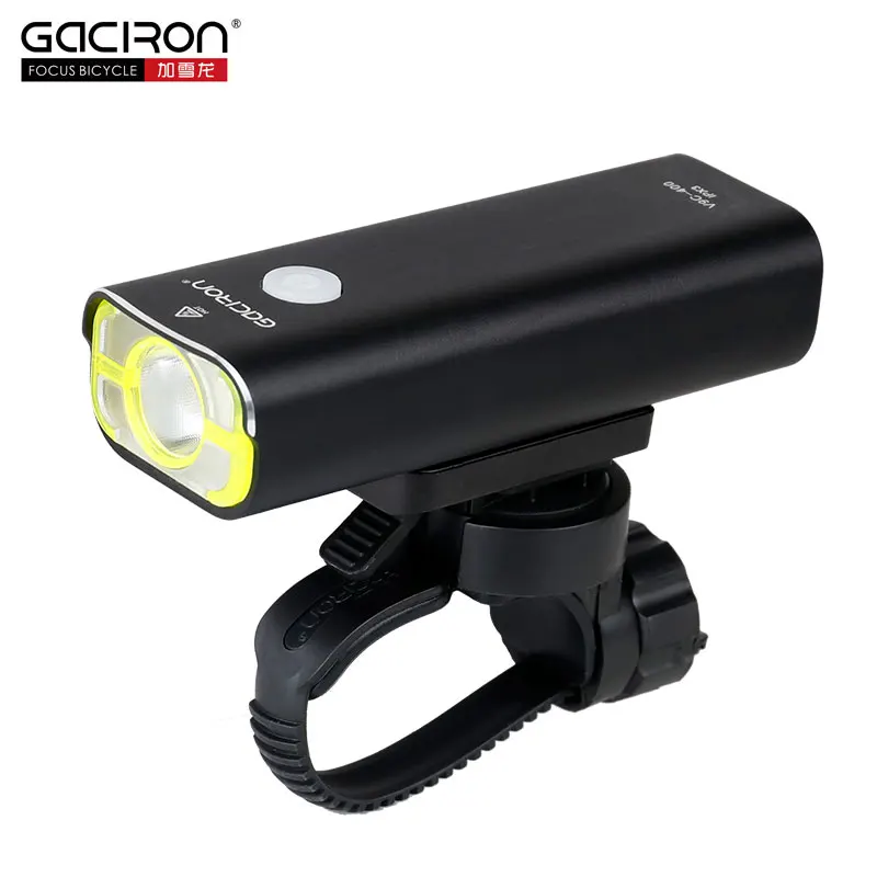 GACIRO 400Lumens Bicycle Headlight Bike Front Lighting Handlebar Quick Mount XPG LED Lamp 2500mAH Battery USB