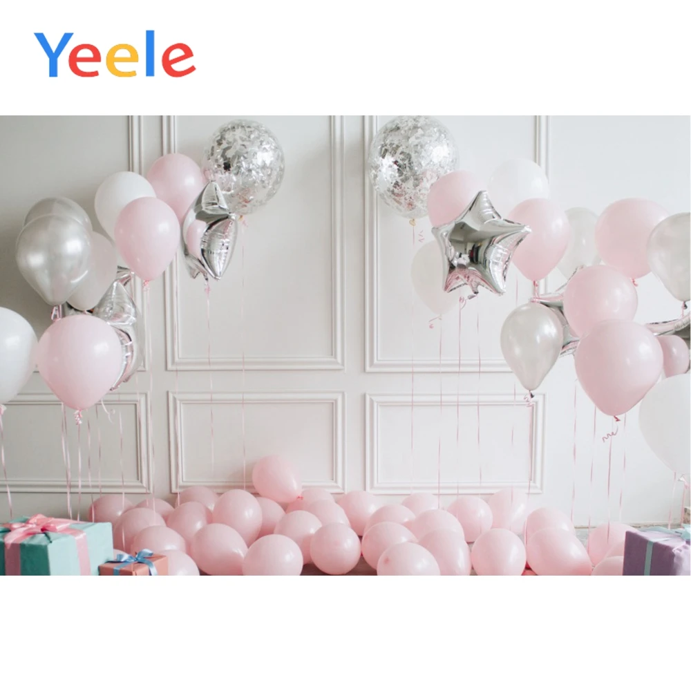 

Yeele Balloon Gift Baby Children Celebration Party Photography Background Interior Scene Photographic Studio Photo Backdrop Wall