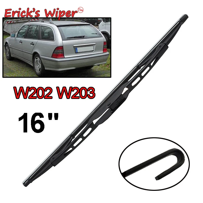 

Erick's Wiper 16" Rear Wiper Blade For Mercedes-Benz C-Class W202 W203 1993 - 2007 Windshield Windscreen Rear Window