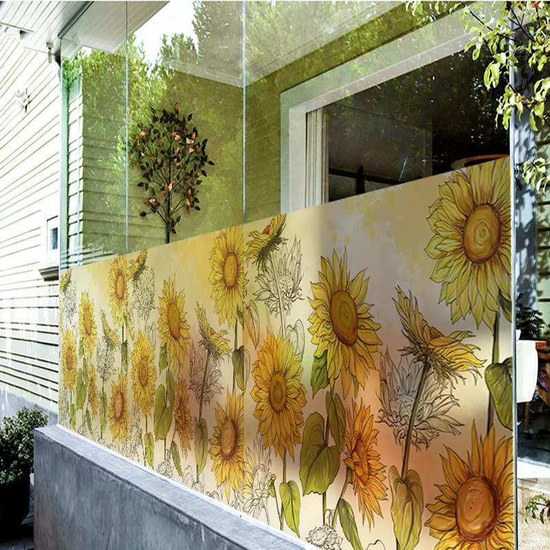 Decorative window stickers glass stickers frosted glass film