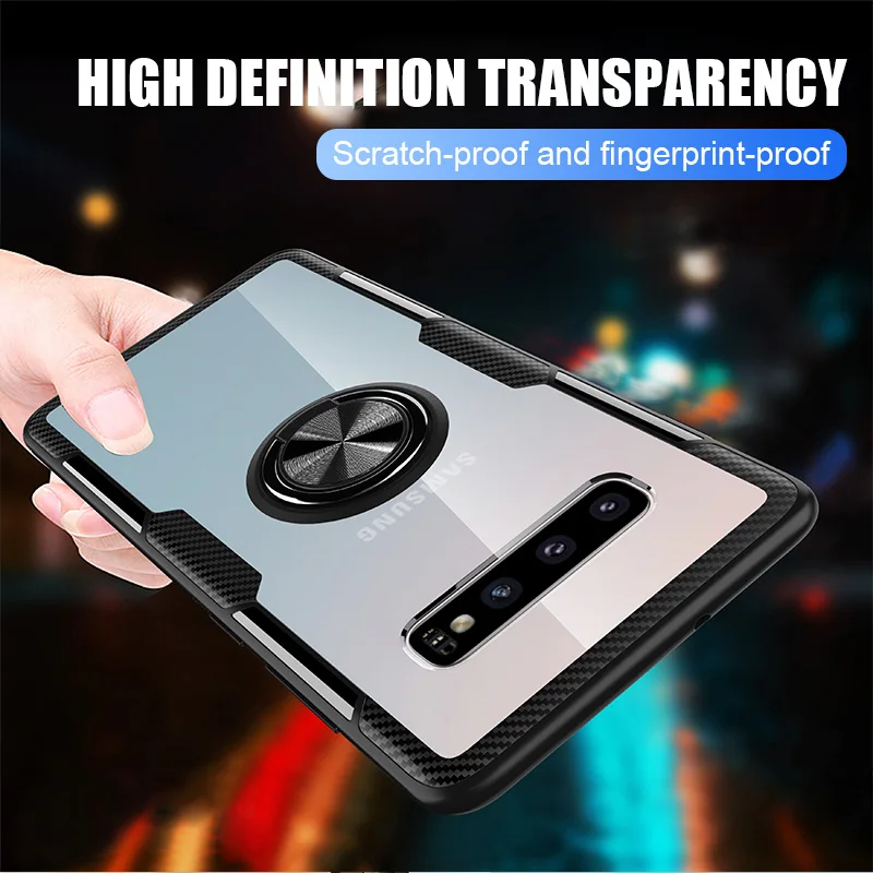 

ZNP Luxury Magnetic Ring Stand Case For Samsung Galaxy S10 S9 Plus S10E Note 9 M10 M20 M30 M40s A10 A20 A30 A31 A50 A70 Case