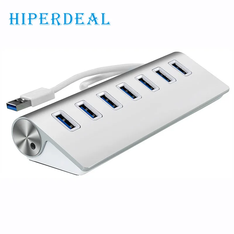 

Ecosin2 Mosunx USB3.0 HUB Aluminum 7 Ports High Speed For Macbook Pro Mac PC Laptop 17Mar09