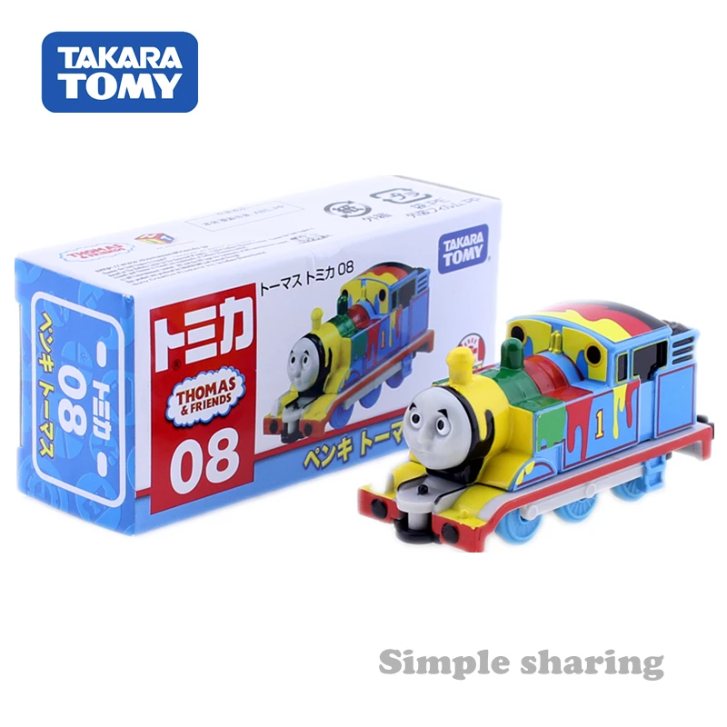 Takara Tomy Tomica no.08 Краски Перси Паровозик ПОЕЗД модель комплект литой миниатюрный