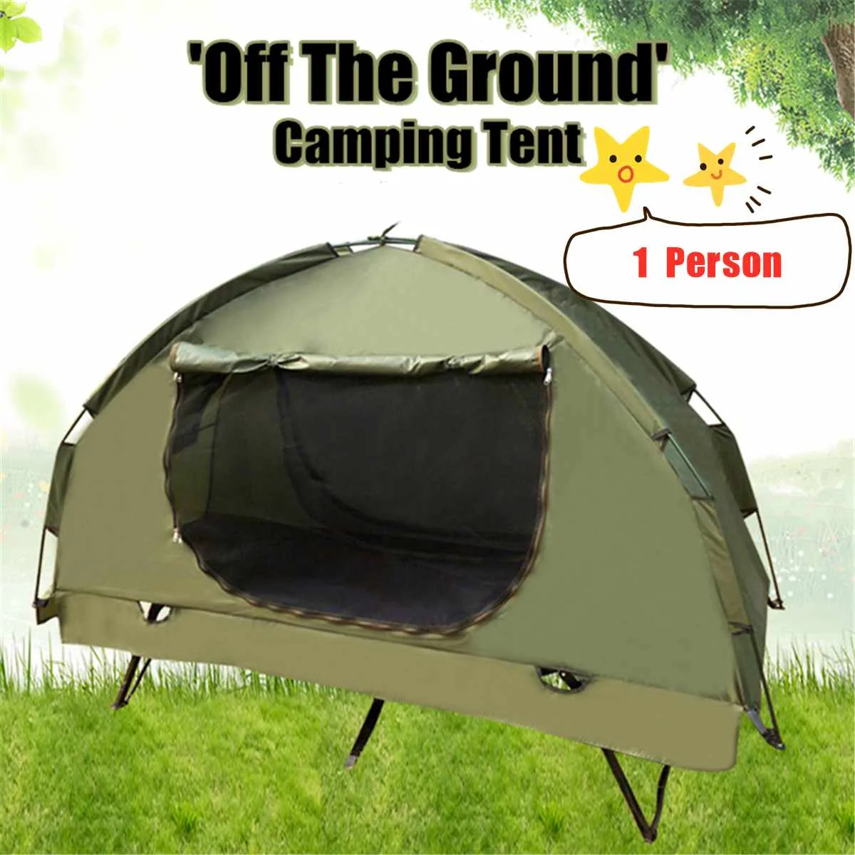 

1 Person Windbreak Camping Tent Dual Layer Waterproof Pops Up Open Anti UV Tourist Tents For Outdoor Hiking Beach Travel Tienda