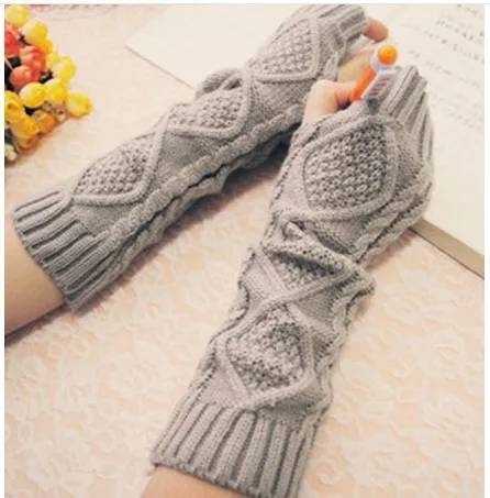 WinterArgyle pattern knitted wool jacquard linen gloves ...