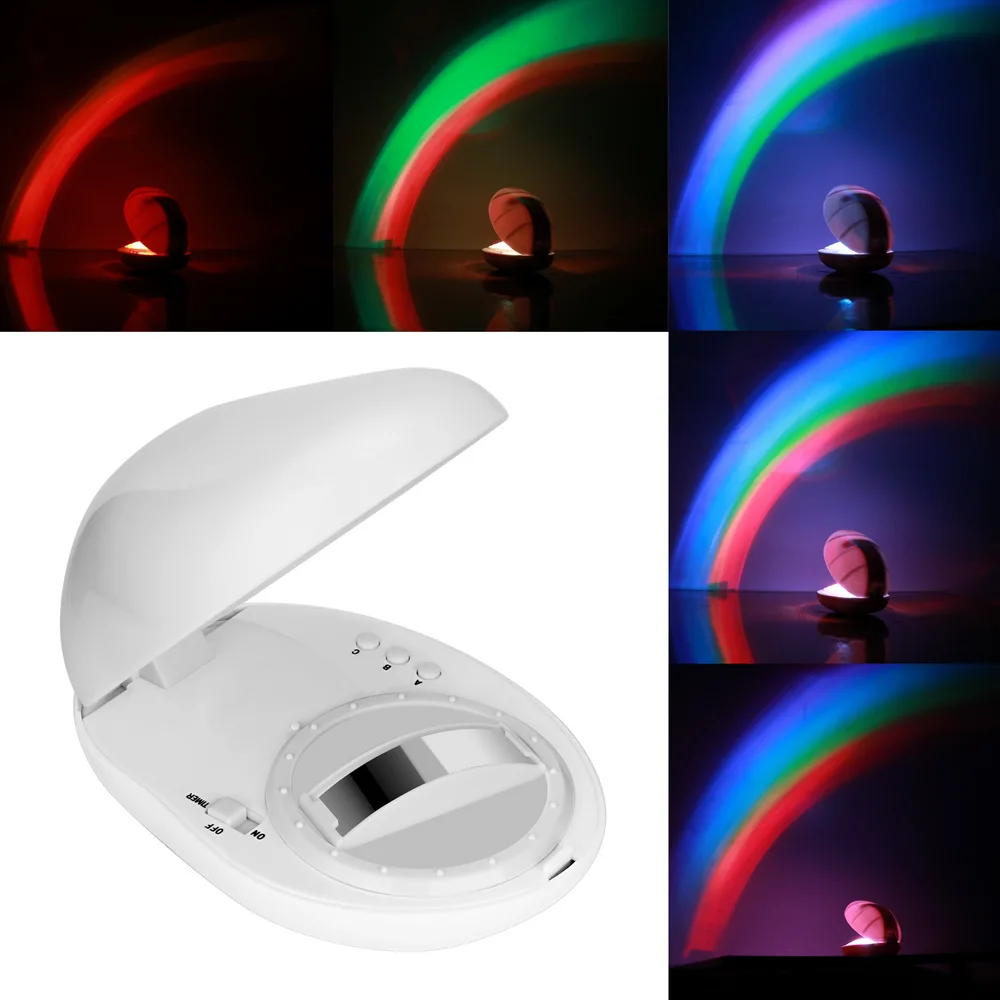 ITimo LED قوس قزح ليلة ضوء الموقت ضوء الملونة قوس قزح العارض مصباح الطفل الاطفال هدية الجدة المنزل غرفة نوم الديكور ITimo LED قوس قزح ليلة ضوء الموقت ضوء الملونة قوس قزح العارض مصباح الطفل الاطفال هدية الجدة المنزل غرفة نوم الديكور