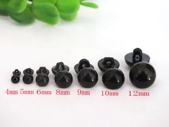 

4mm-12mm New Round Buttons Sewing Shank Eyeball DIY Hand Sewing Doll Toy Eyes--100pcs