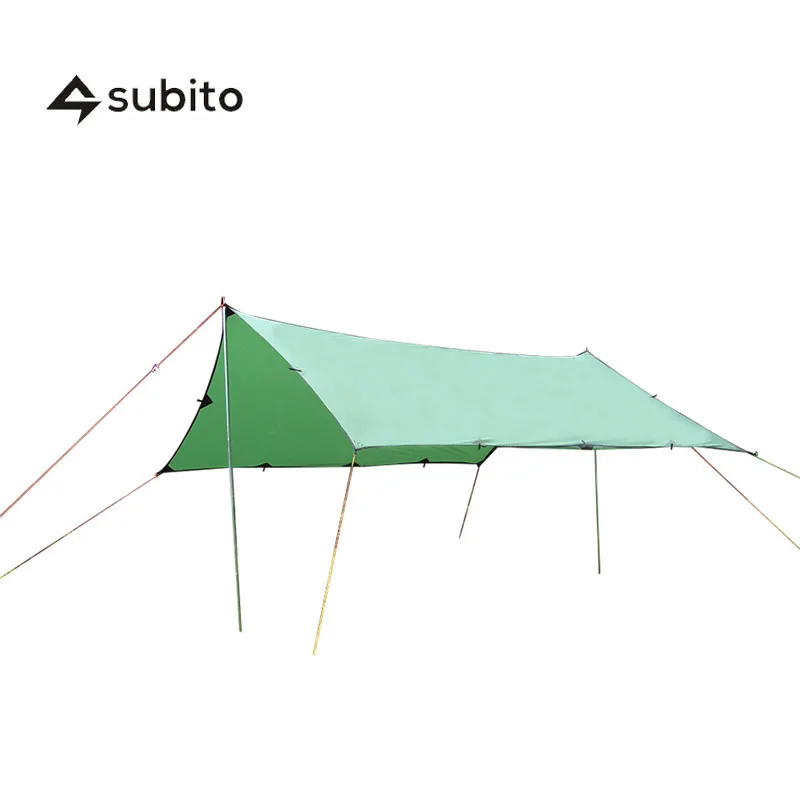 

SUBITO 3m*4m Camping Tent Outdoor travel Sil Tarp Waterproof Super Light Sun shelter Multi-function Camping Tarp Tent
