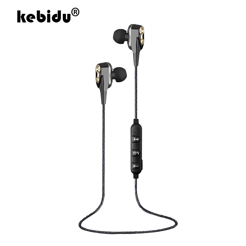 

kebidu S10 Bluetooth5.0 Earphone IPX5 Waterproof wireless headphone fone de ouvido Neckband bluetooth sport auriculares with mic