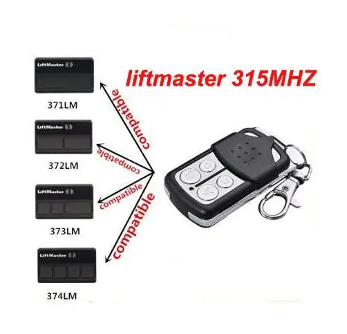 

50pcs LiftMaster 371LM 372LM 373LM Remote control 315mhz high quality free shipping