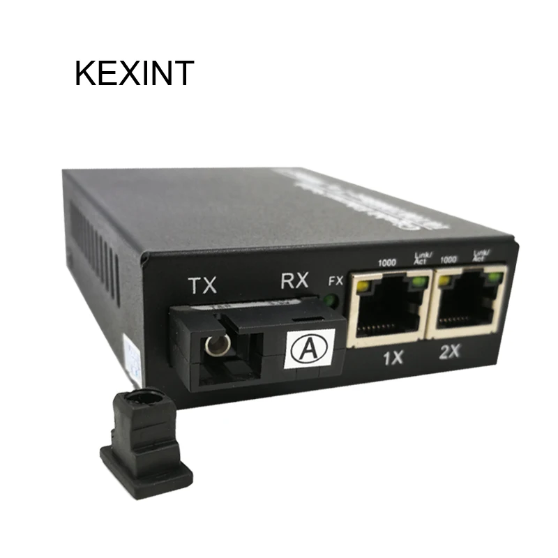 KEXINT волоконно оптический 2 портовый медиа конвертер интернет 10/100/1000 м коммутатор