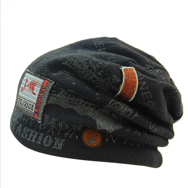 New Winter Men Hats Outdoor Ski Sport Beanies Warm Casual Caps Knitted Slouchy Hat Skullies