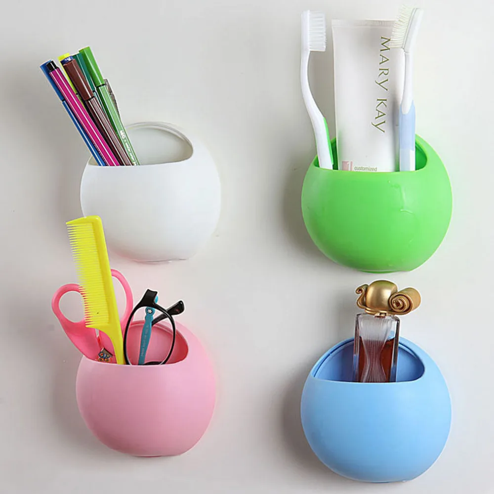 Cute Toothbrush Holder Suction Hooks Cups Bathroom Accessories Tooth