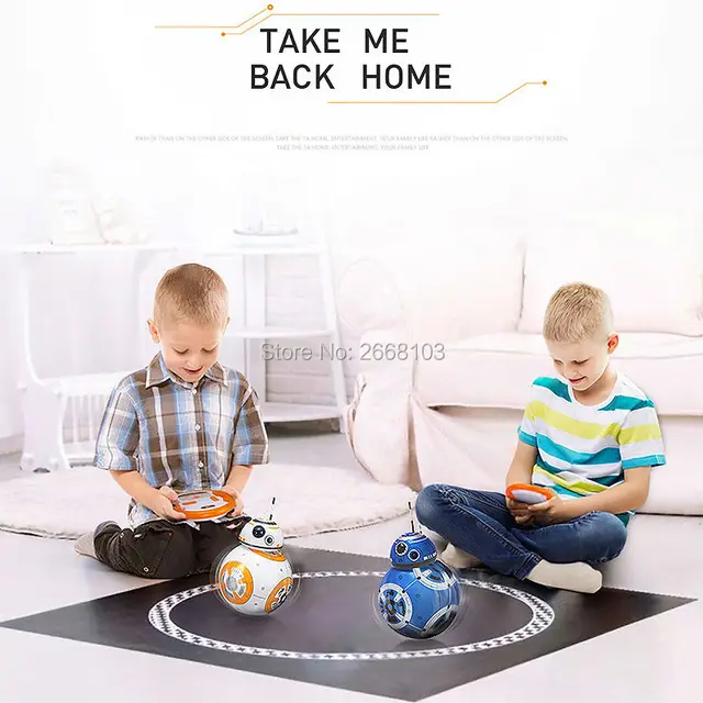 2.4G BB8 Upgrade 20.5cm RC Intelligent Robot BB-8 Ball Toy Car For Children With Music BB 8 Remote Control Robots Action Figure 2