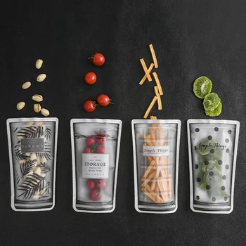 

1/2/3Set Household Food Seal Bag Cup Styled Ziplock Fruit Vegetable Nut Waterproof Bag for Fridge UD88