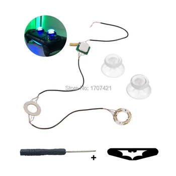 

20Sets/lot PS4 Accessories Colorful LED Light Up Thumb Sticks Mod with Clear Thumbsticks Cap Set for PS4 Wireless Controller