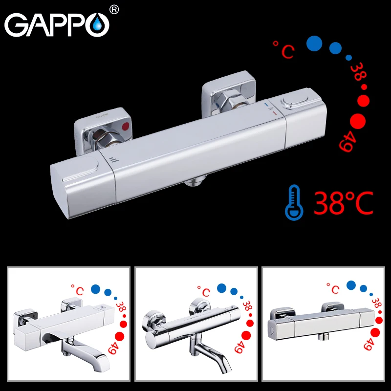 GAPPO Душевая система термостатический смеситель для душа с термостатом настенный смеситель для душа смеситель для воды смеситель для ванны