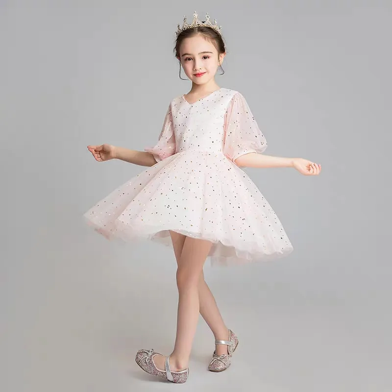 short white fluffy dress