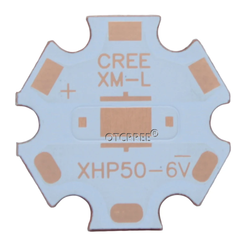 5 шт. 20 мм Cooper PCB CREE XPG XPG2 XPE XPE2 XML XML2 XHP50 XHP70 MKR led PCB 20 мм x 1,6 мм Прямой Термальный путь медная звезда