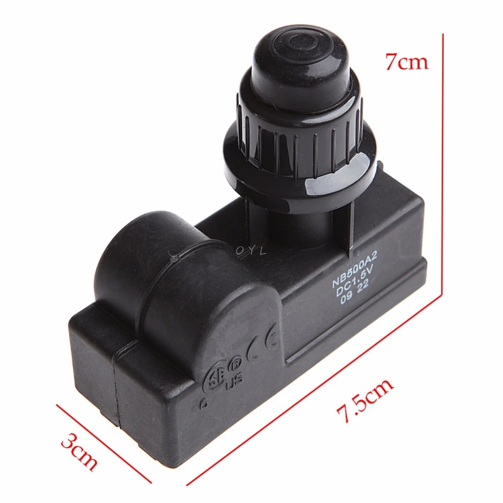BBQ Gas Grill Replacement 2 Outlet AA Battery Push Button Ignitor Igniter Black