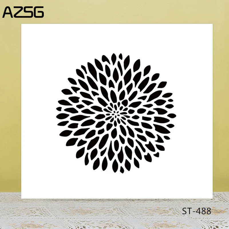 

AZSG Blooming flowers Clear Stamps For DIY Scrapbooking/Card Making/Album Decorative Silicon Stamp Crafts