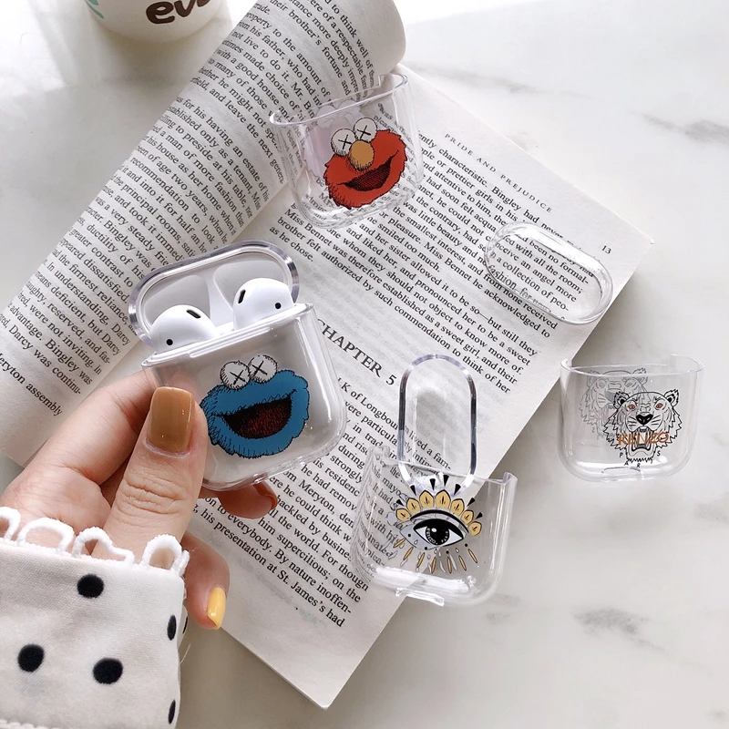 

Case For Airpods Case Cute Cartoon For Airpods Cover Hard Transparent Protector Case Wireless Headset For Apple Airpod Coque Box