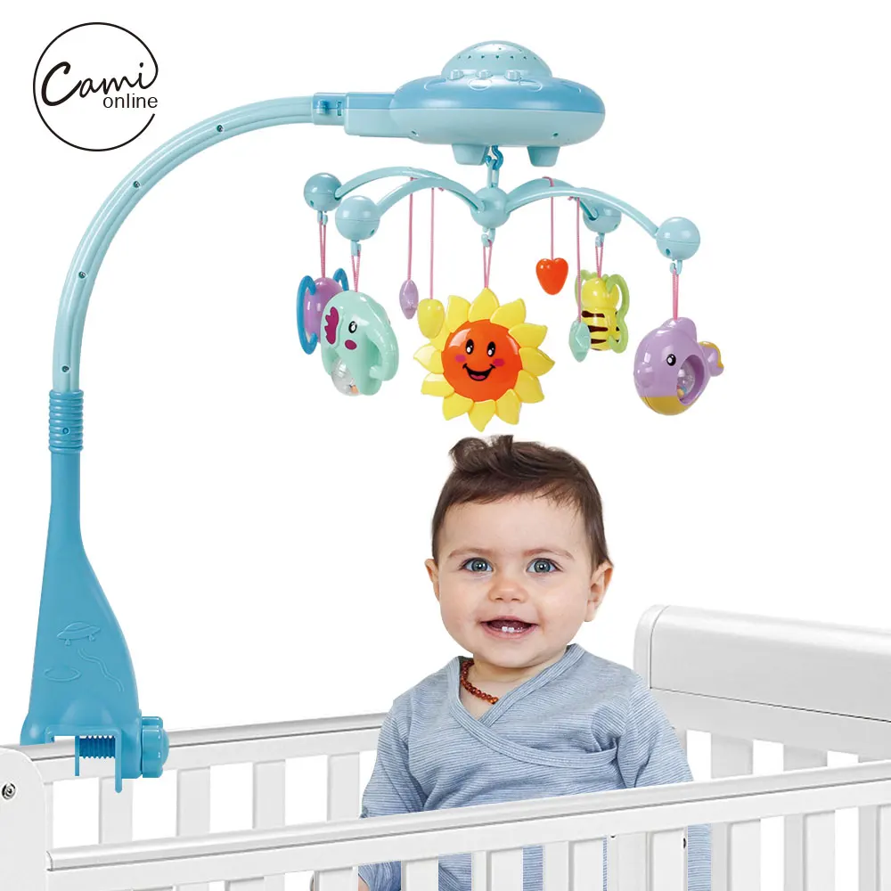 

Baby Toys 0-12 Months Mobile For Baby Cot Rattles Rotating Crib Mobile Bed Musical Box Infant Toy For Newborns Educational Toys