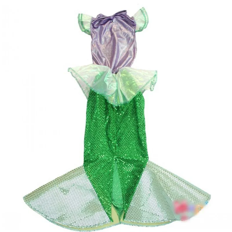 Костюмы русалки для детей; платье принцессы Ариэль для девочек; маскарадный костюм принцессы Русалочки Ариэль; нарядное платье Русалочки