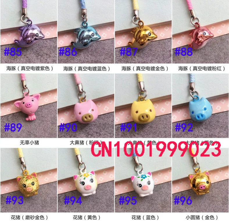 

Wholesale 10pcs Mini Pig dolphin Chain cute design Mobile Phone Charm Strap bell Cell Phone Pendant Fashion Bag accessories #691