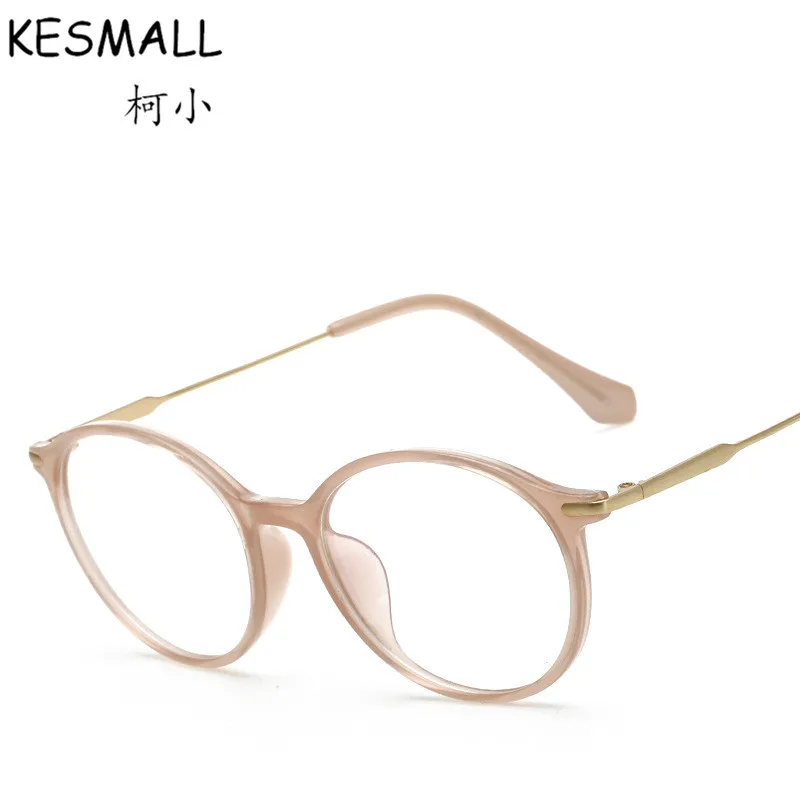 tr90 women glasses frame retro optical clear myopia light pink glasses frames