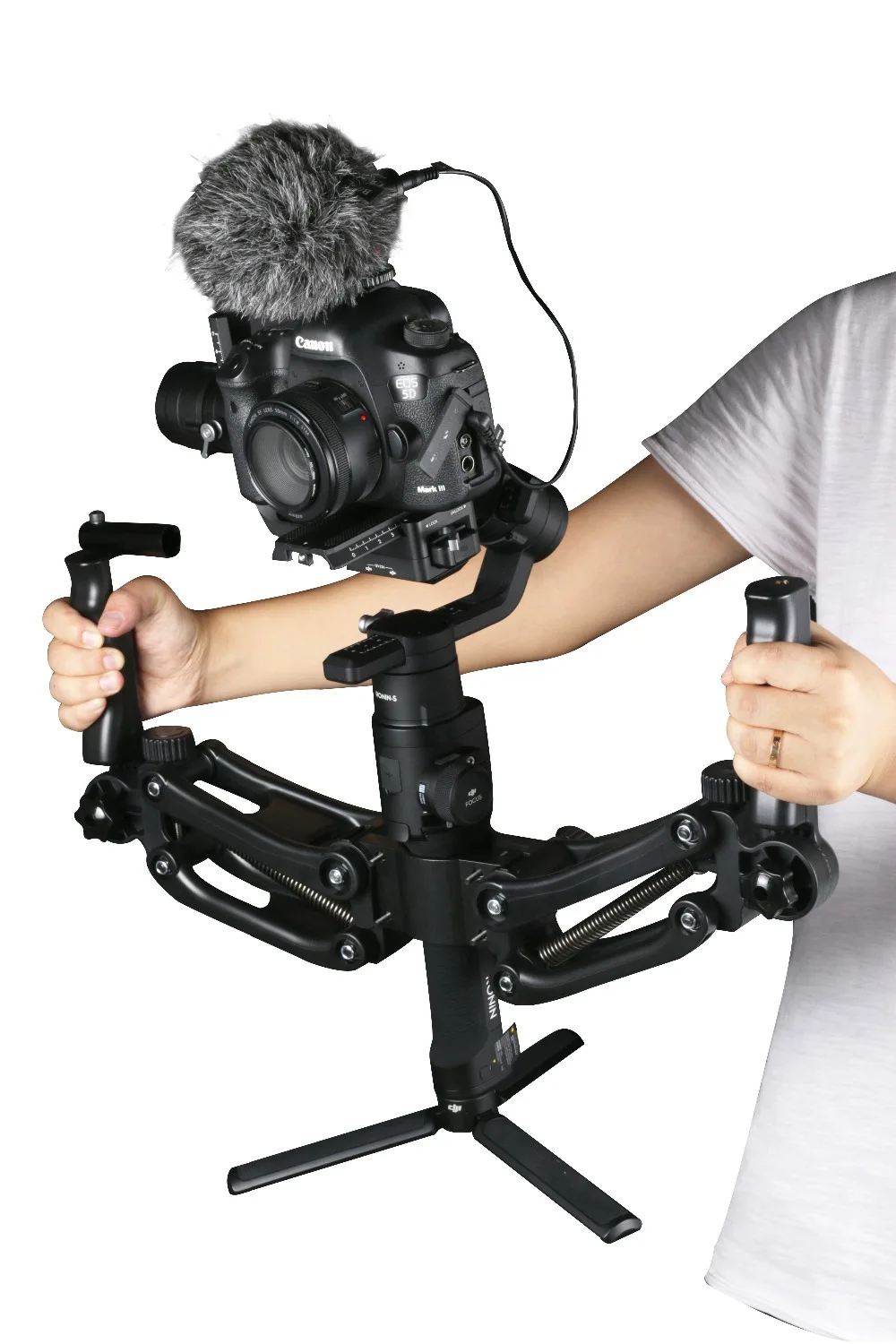 Steadymaker BOB Buster Gimbal Arm с пружинной двойной ручкой Steadicam Rig для Zhiyun Gimbal Crane 2 Plus Feiyu DJI RONIN S Moza