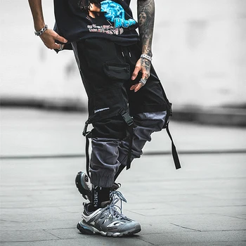 

2019 Men Harem Pants Autumn Spring Loose Casual Trousers Cotton Blend Drawstring
