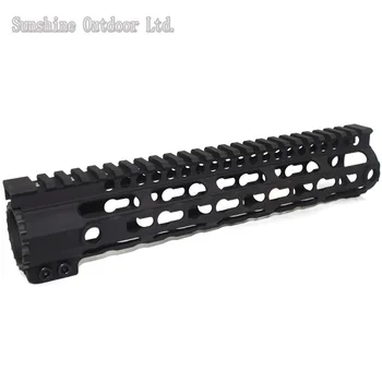 

Picatinny Rail CNC Process Anodic Oxidation 10 inch Keymod system float Handguard rail for m4/m16/ar15 AEG
