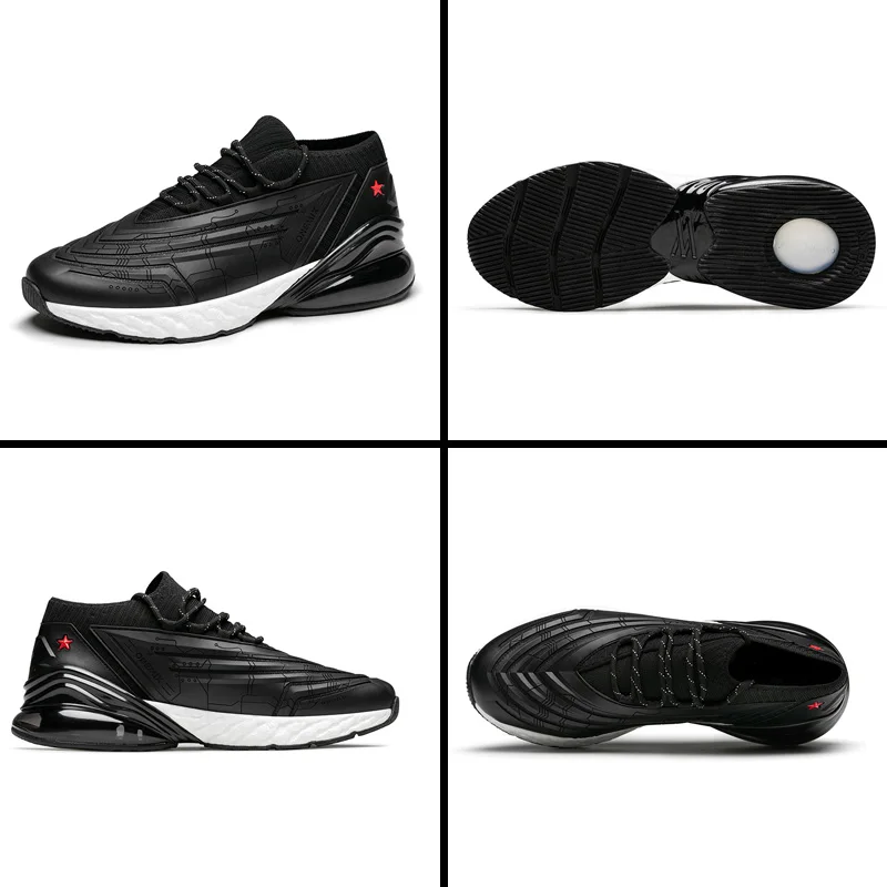 Running Shoes Men - ONEMIX 270 Leather Upper Air Cushioning Soft Midsole Sneakers Casual Outdoor Trainers Max 12.5 Running Shoes Men - ONEMIX 270 Leather Upper Air Cushioning Soft Midsole Sneakers Casual Outdoor Trainers Max 12.5
