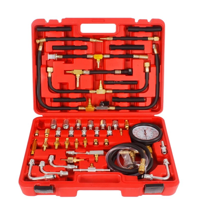 

Manometer Fuel Pressure Gauge Tool Engine Testing Kit Fuel Injection Pump Tester 0-140 psi Pressure Tester Gauge Kit Group