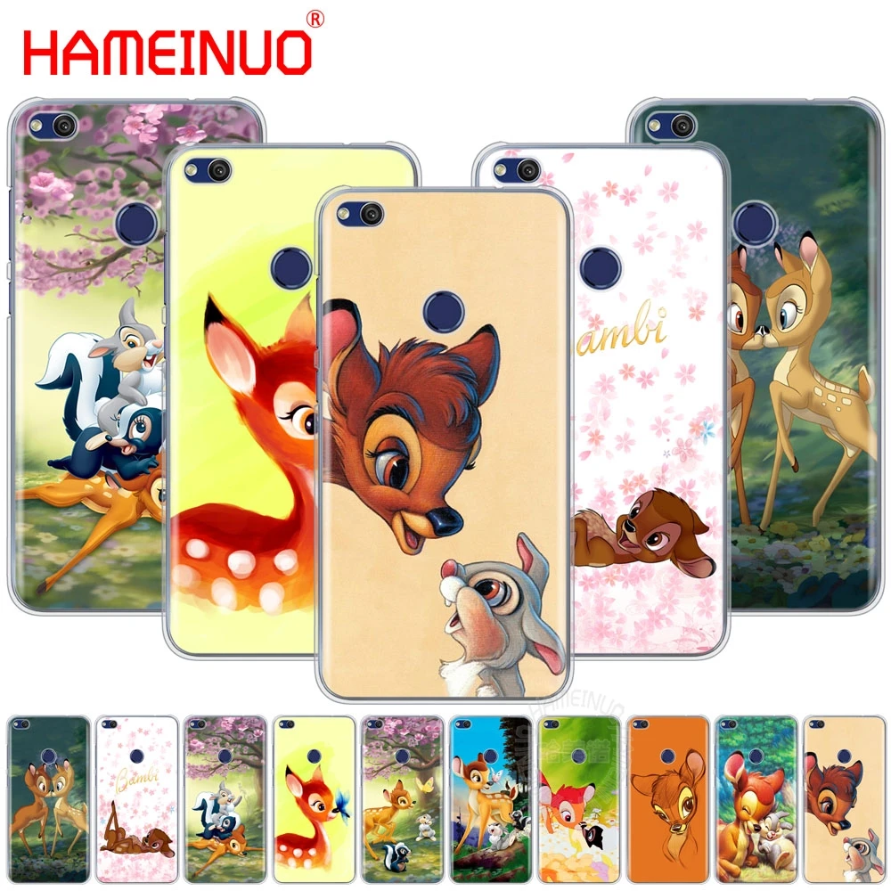 

HAMEINUO Sika deer Bambi Cover phone Case for huawei Ascend P7 P8 P9 P10 P20 lite plus pro G9 G8 G7 2017