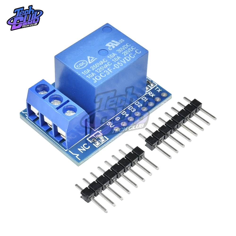One Channel Wemos D1 Mini Relay Shield for Wemos D1 Mini Relay Module for Arduino ESP8266 Development Board 1 Channel