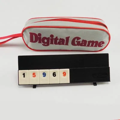 Traveling Portable Rummikub Israel Mahjong Digital Board Game Toys For 4 Players,Size 2*2.8cm