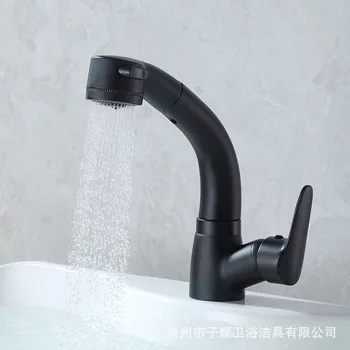 

Black faucet hot and cold faucet