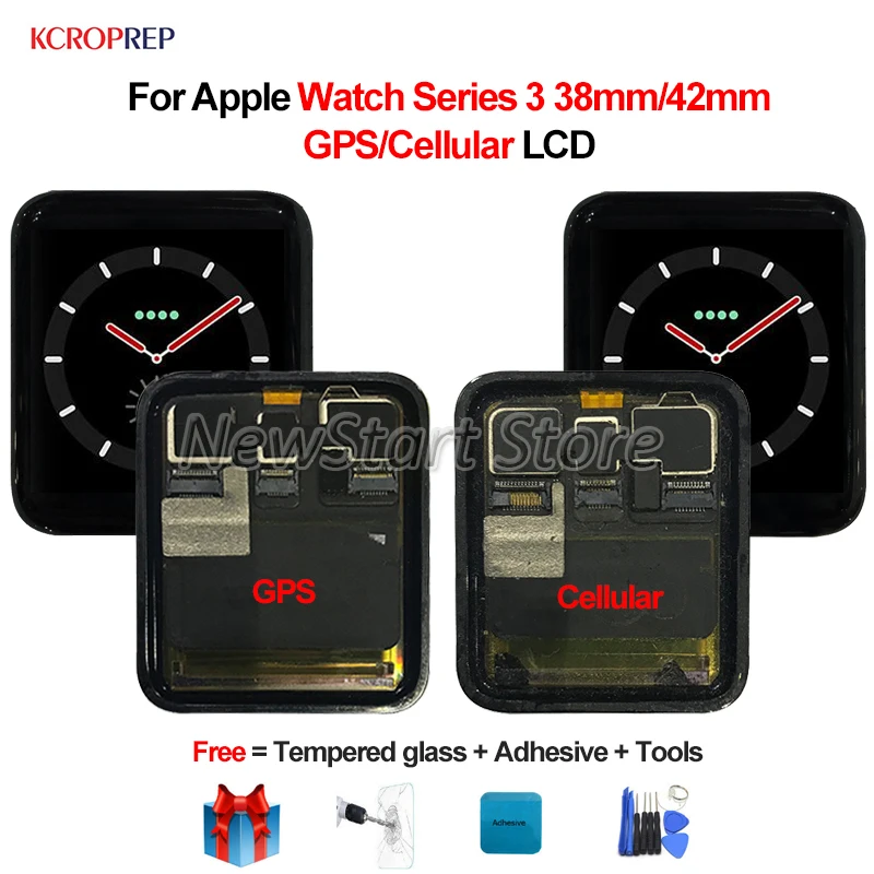 

1.5"/1.65" For Apple Watch Series 3 GPS Cellular 38/42mm LCD Display Touch Screen Digitizer For Apple Watch 3 Series3 S3 lcd