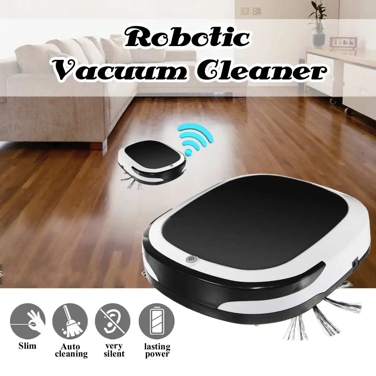 3 in1 220V Smart Robot Automatic Vacuum Cleaner Dry Wet Sweeping Cordless Auto Dust Sweeper Machine Anti-drop for Home Cleaning
